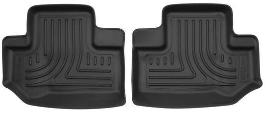 Husky Liners Weatherbeater Floor Mats | Fits 2011 - 2018 Jeep Wrangler JK 2-Door | 2nd Row, 1-pc Black - 19041