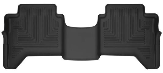 Husky Liners X-act Contour Floor Mats | Fits 2019 - 2022 Ford Ranger SuperCrew Cab | 2nd Row, 1-pc Black - 54711