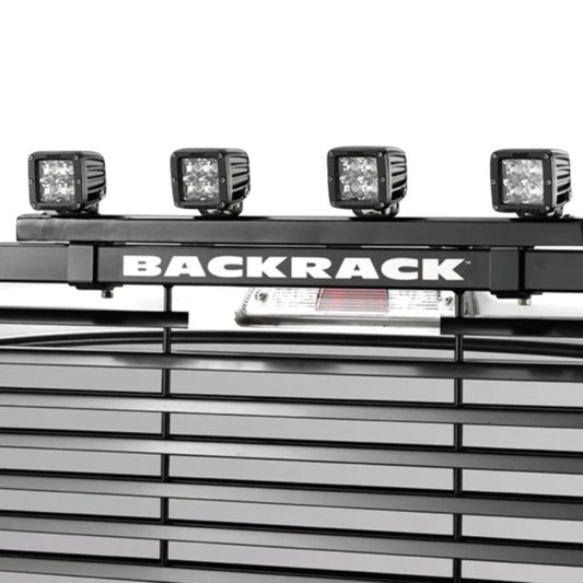 RealTruck BACKRACK Off-Road Light Bracket | Black, No Drill | 42005 | Universal w/BackRack Frame's