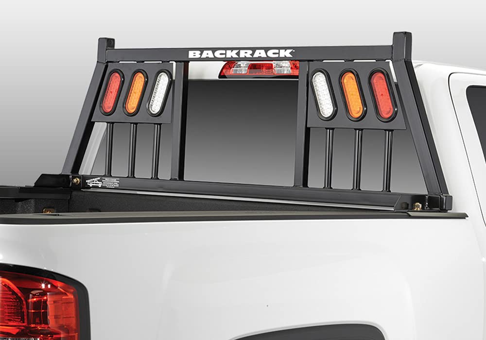 RealTruck BACKRACK Three Light Rack Frame Only | Black, No Drill | 147TL | Fits 1999-2024 Ford F-250/F-350/F-450; 2017-2024 Ford F-550