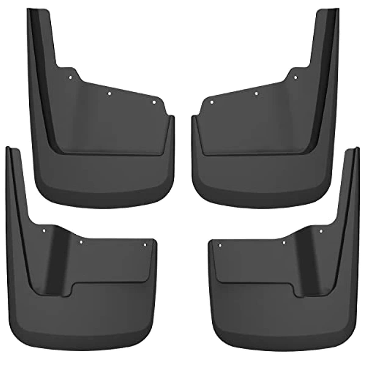 Husky Liners — Front & Rear Mud Guards | Fits 2020 - 2024 GMC Sierra 2500, 3500 HD (Excludes Dually) - Black, 4 Pc | 58296