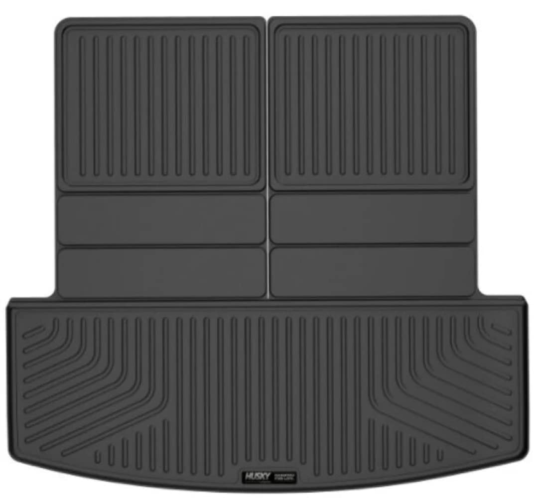 Husky Liners Weatherbeater Cargo Liner | Fits 2020 - 2024 Ford Explorer (Fits to Back of 2nd Row - Folds Up & Down w/3rd Row) | Cargo, 1-pc Black - 22321