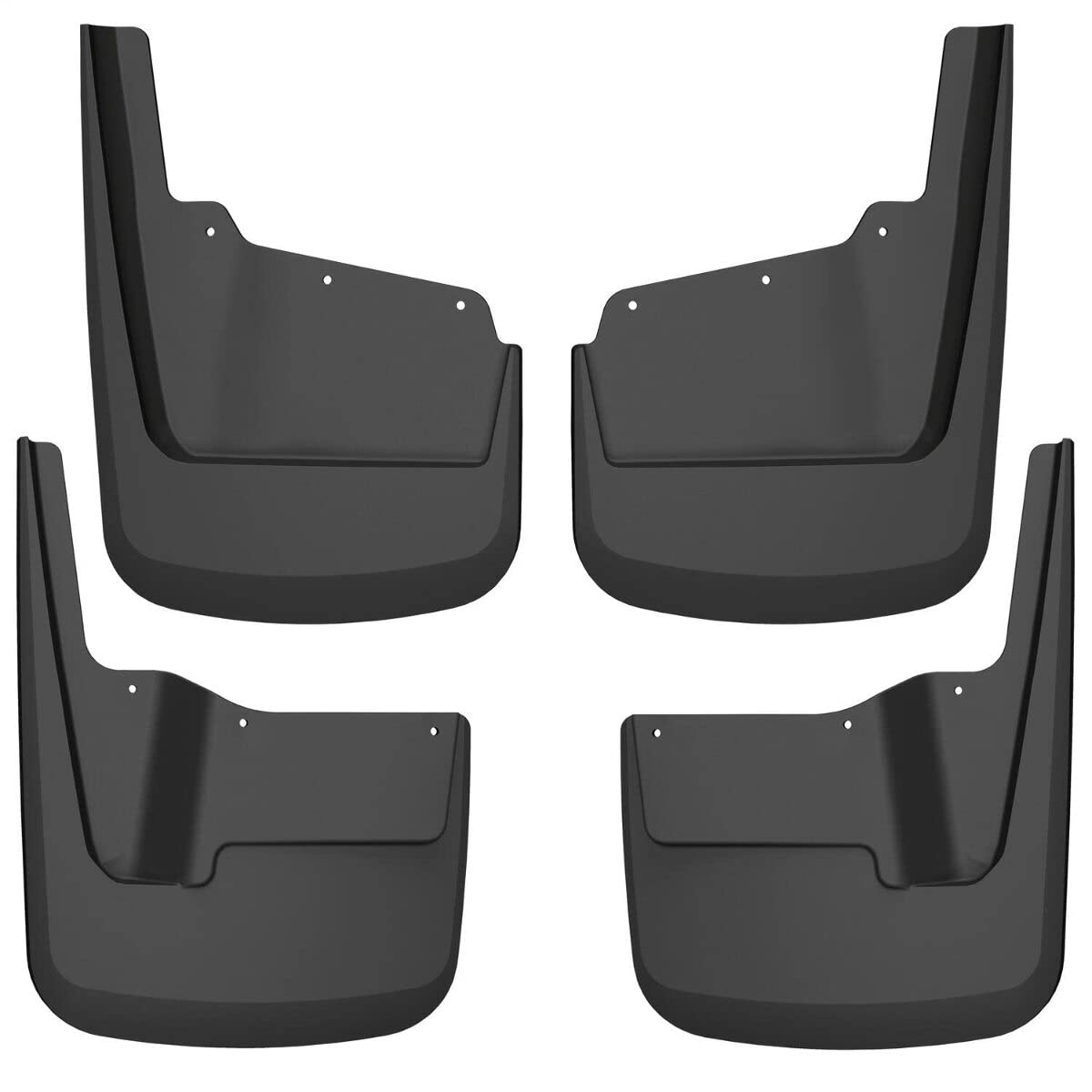 Husky Liners — Front & Rear Mud Guards | Fits 2020 - 2024 GMC Sierra 2500, 3500 HD (Excludes Dually) - Black, 4 Pc | 58296