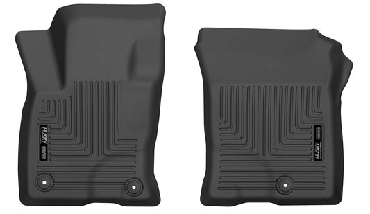 Husky Liners X-act Contour Floor Mats | Fits 2020 - 2021 Ford Escape | Front Row, 2-pc Black - 54921