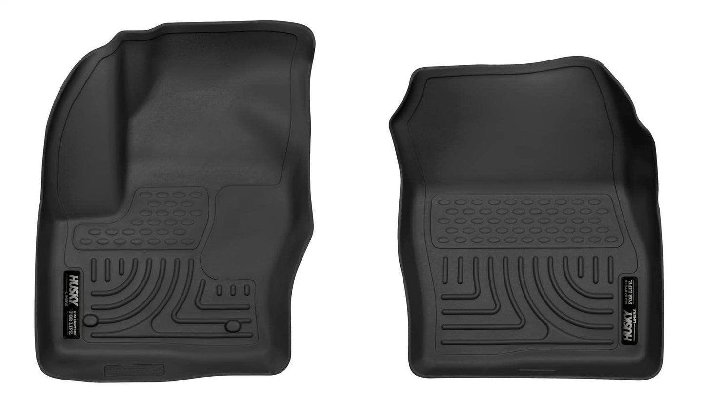 Husky Liners X-act Contour Floor Mats | Fits 2013 - 2018 Ford C-Max, 2013 - 2019 Ford Escape | Front Row, 2-pc Black - 55731