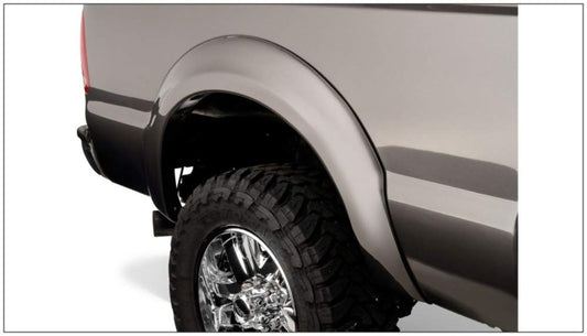 Bushwacker OE Style Factory Rear Fender Flares | 2-Piece Set, Black, Smooth Finish | 20040-02 | Fits 1999-2010 Ford F-250 Super Duty, F-350 Super Duty (Excludes Dually)