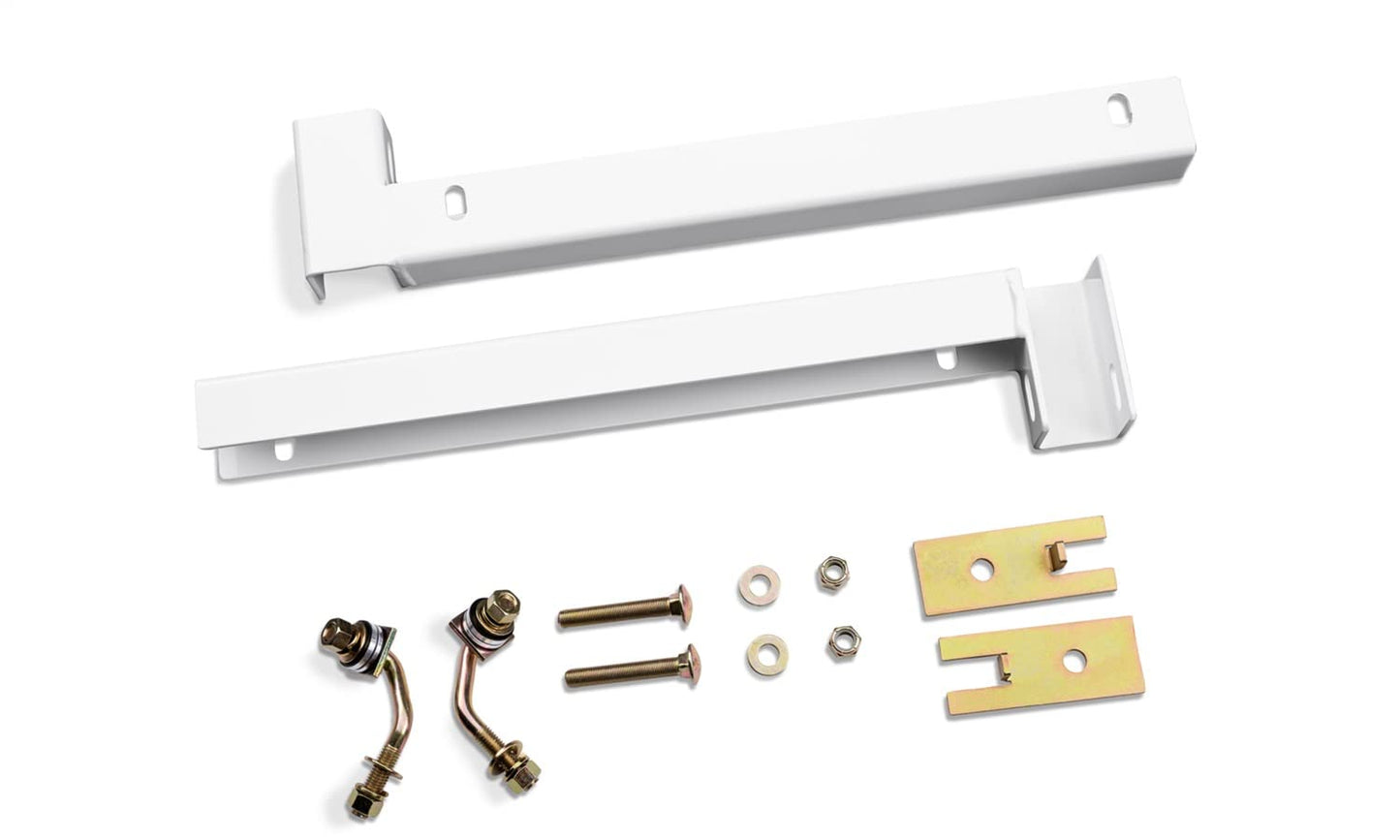 RealTruck BACKRACK Hardware Kit for use w/ 21" Toolbox, White, N | 30117TBW | Fits 2002-2024 Dodge RAM 1500/2500/3500