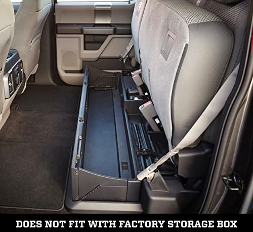 Husky Liners Gearbox - Under Seat Storage Box | Fits 2015 - 2024 F-150 (includes 22 - 23 Lightning) w/out optional fold flat stg box , 17 - 23 F-250, F-350 Black, 1 Pc. | 09281