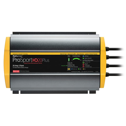 ProMariner ProSportHD 20 Plus Global Gen 4-20 Amp - 3-Bank Battery Charger