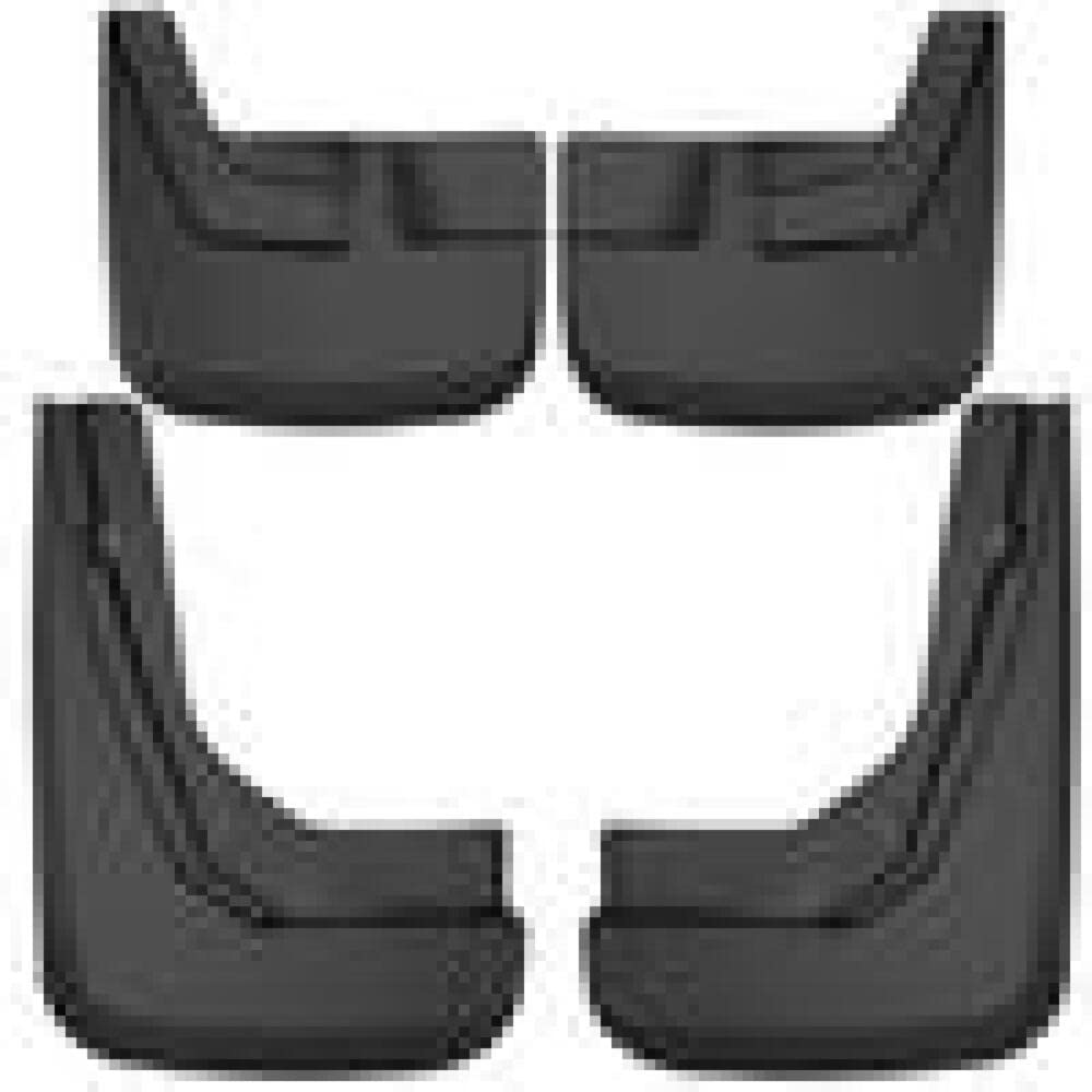 Husky Liners — Front & Rear Mud Guards | Fits 2021 - 2024 Chevrolet Suburban, Tahoe, GMC Yukon, Yukon XL (Without Power Deploying Running Boards) - Black, 4 Pc | 58246