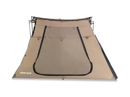 Rhino-Rack Batwing Awning Tapered Extension with Door, Also Works on Sunseeker 2.0m, Extend Your Awning Coverage or Create an Awning Room, UPF50+ Protection, Waterproof, Tear Resistant, Tan (33112)