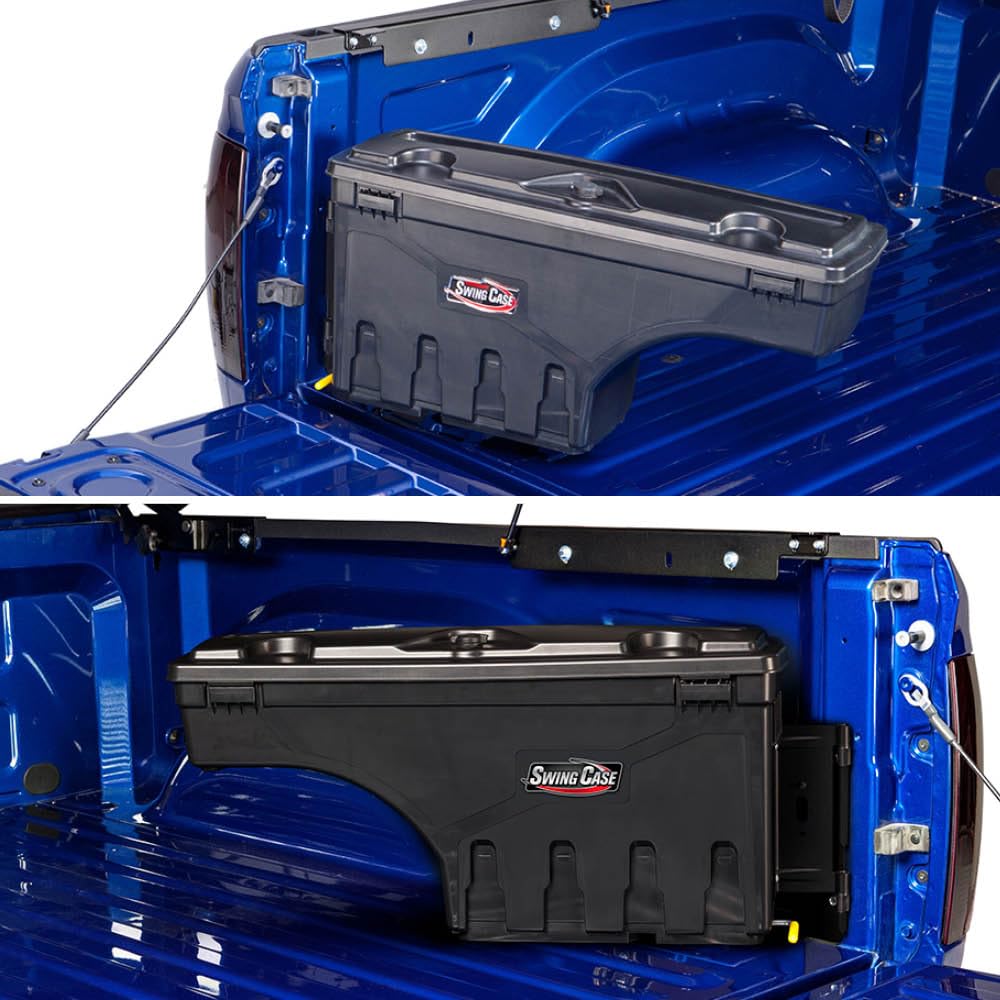 UnderCover SwingCase Truck Bed Storage Box | SC203P | Fits 2015 - 2020 Ford F-150 Passenger Side , Black