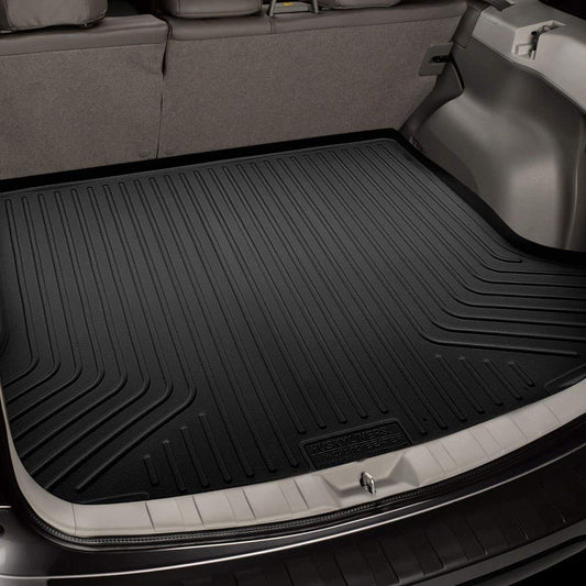 Husky Liners Weatherbeater Cargo Liner | Fits 2022 - 2024 Jeep Wagoneer & Jeep Grand Wagoneer Behind 2nd Seat | Cargo, 1-pc Black - 28111