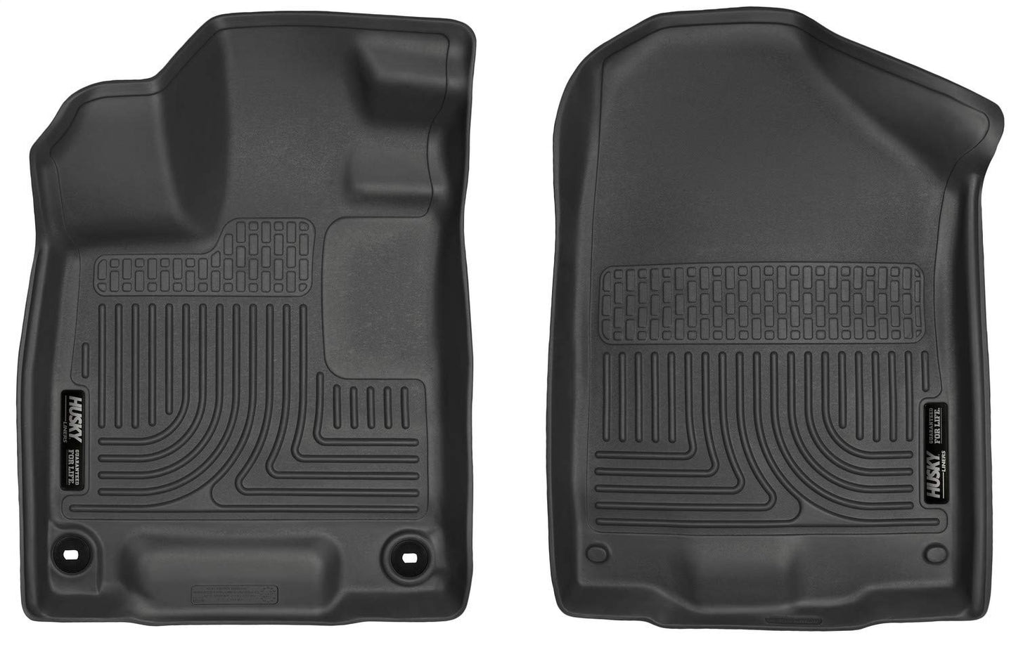 Husky Liners Weatherbeater Floor Mats | Fits 2017 - 2024 Honda Ridgeline | Front Row, 2-pc Black - 18431