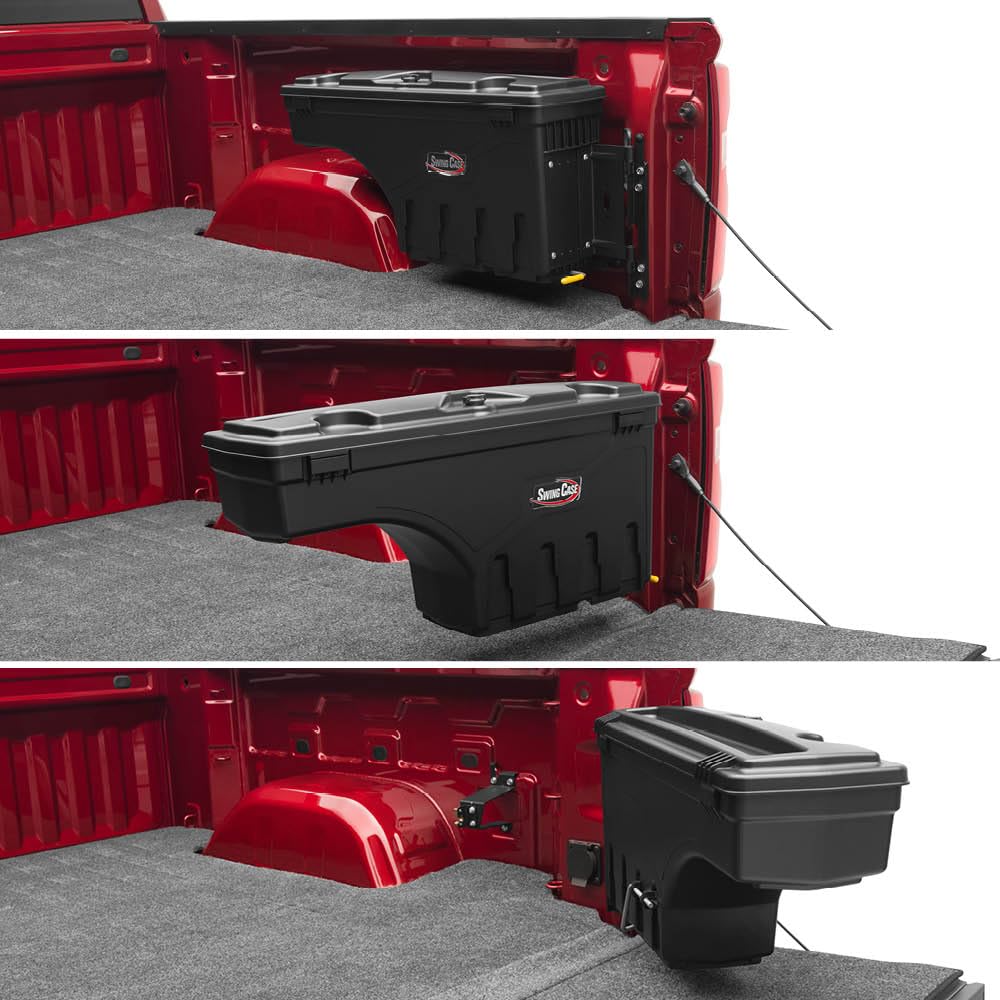 UnderCover SwingCase Truck Bed Storage Box | SC203P | Fits 2015 - 2020 Ford F-150 Passenger Side , Black