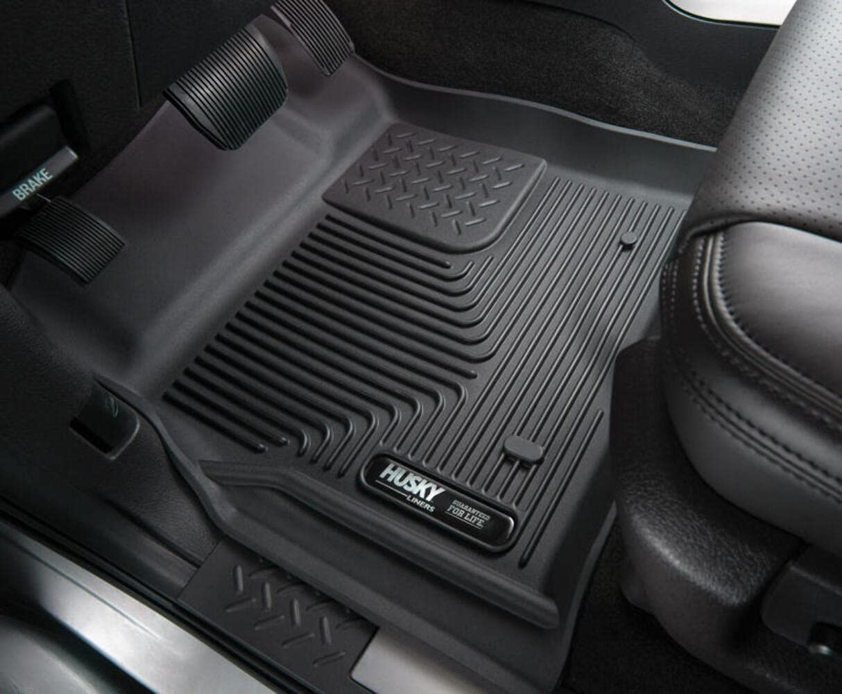 Husky Liners X-act Contour Floor Mats | Fits 2015 - 2024 Ford Edge, 2016 - 2018 Lincoln MKX, 2019 - 2023 Lincoln Nautilus | Front Row, 2-pc Black - 52171