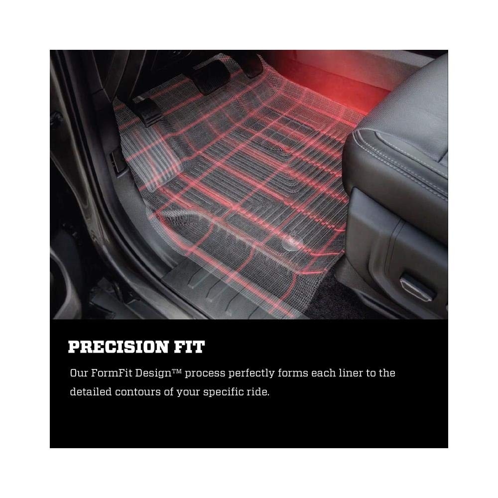 Husky Liners X-act Contour Floor Mats | Fits 2015 - 2020 Chevrolet Suburban, GMC Yukon XL, Cadillac Escalade ESV w/2nd Row Bench | 3rd Row, 1-pc Black - 53291