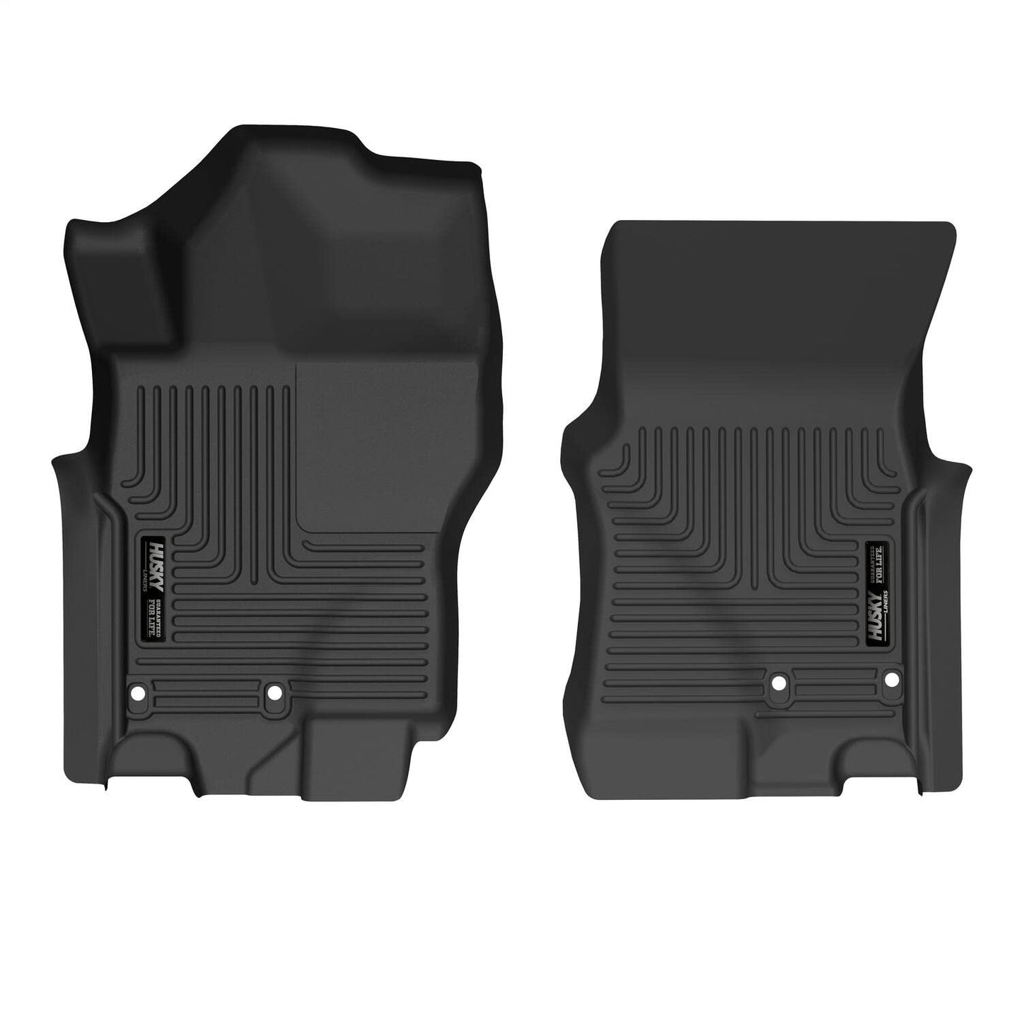 Husky Liners X-act Contour Floor Mats | Fits 2022 - 2024 Nissan Frontier Crew Cab & King Cab | Front Row, 2-pc Black - 51901