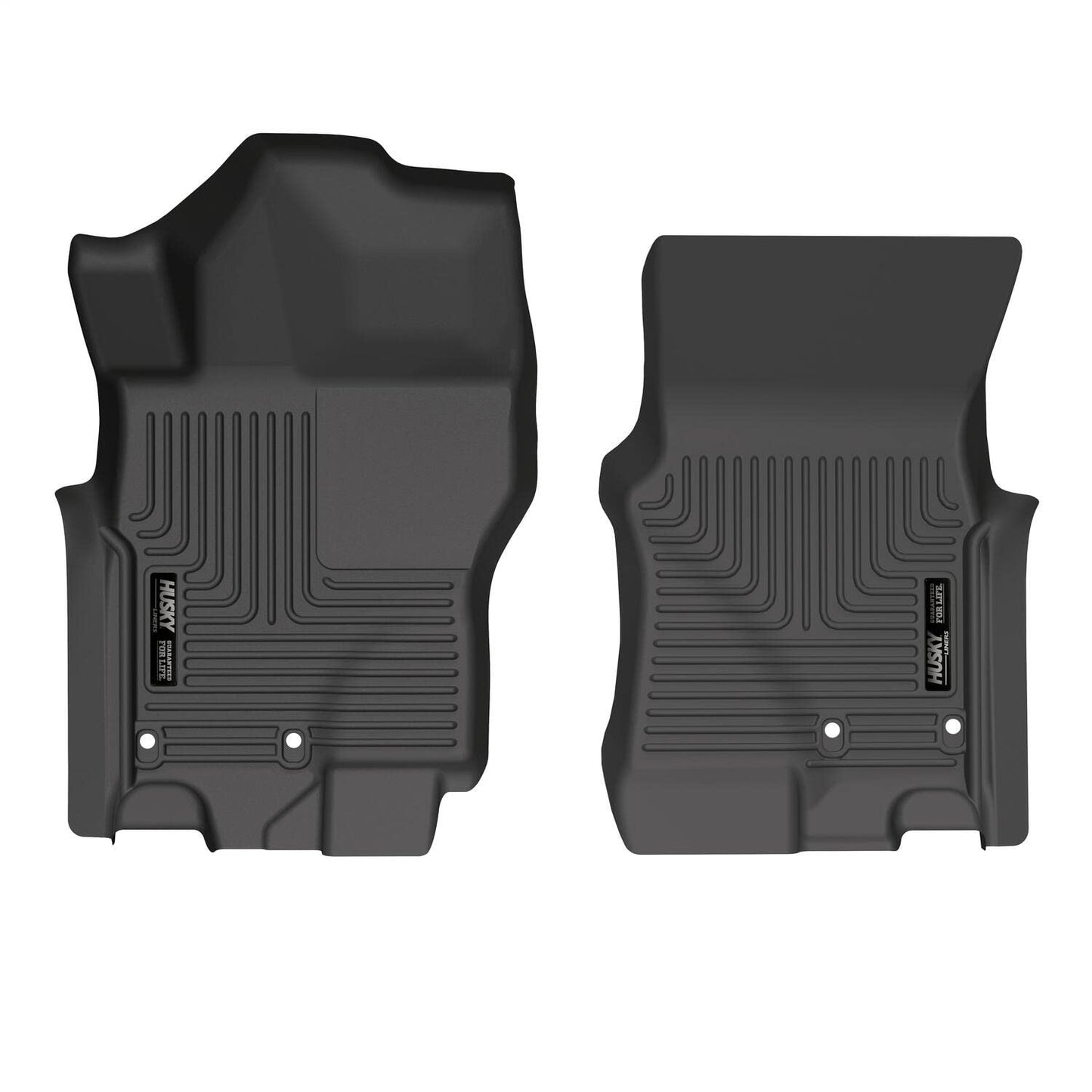 Husky Liners Weatherbeater Floor Mats | Fits 2022 - 2024 Nissan Frontier Crew & King Cab | Front Row, 2-pc Black - 13521