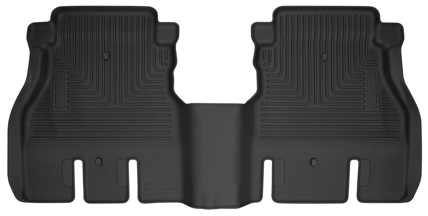 Husky Liners X-act Contour Floor Mats | Fits 2018 - 2024 Jeep Wrangler JL 4-Door | 2nd Row, 1-pc Black - 54631