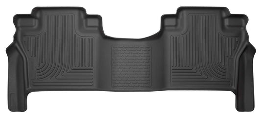 Husky Liners Weatherbeater Floor Mats | Fits 2017 - 2024 Nissan Titan, 2016 - 2024 Nissan Titan XD (Crew Cab) | 2nd Row, 1-pc Black - 14601