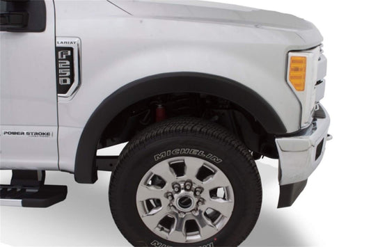 Bushwacker OE Style Factory Front Fender Flares | 2-Piece Set, Black, Smooth Finish | 20107-02 | Fits 2017-2022 Ford F-250, F-350, F-450 Super Duty