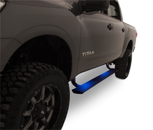 RealTruck AMP Research PowerStep | Fits 2017 - 2019 Nissan Titan; 2016 - 2019 Nissan Titan XD | 75120-01A | Ergonomic, Rust-Proof Aluminum, True Flush Mount