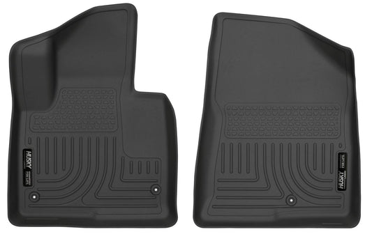 Husky Liners Weatherbeater Floor Mats | Fits 2013 - 2018 Hyundai Santa Fe Sport & Sport 2.0 | Front Row, 2-pc Black - 13851