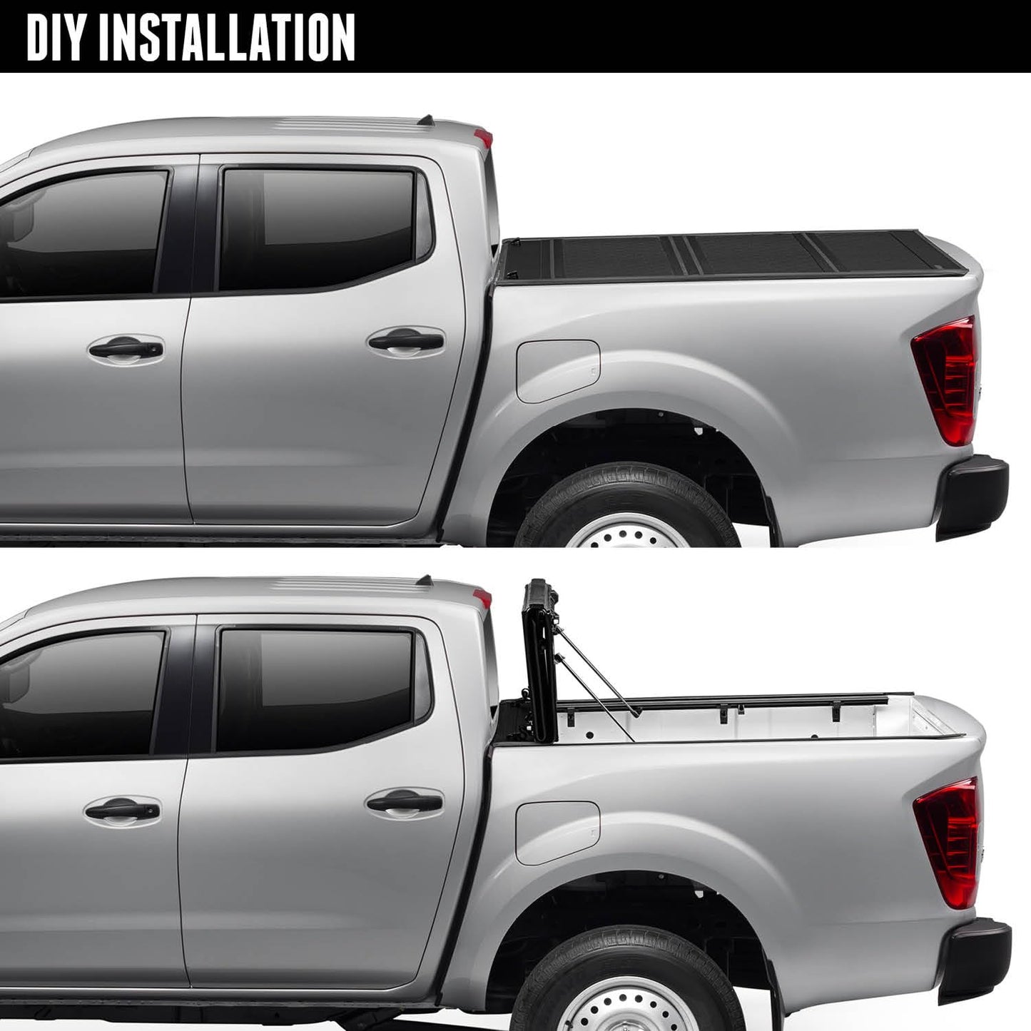 UnderCover Flex Hard Folding Truck Bed Tonneau Cover | FX11025 | Fits 2014 - 2018, 2019 Chevy/GMC Silverado/Sierra 1500/2500/3500HD (Will not fit 2014 2500/3500) 8' 1" Bed (97.6")