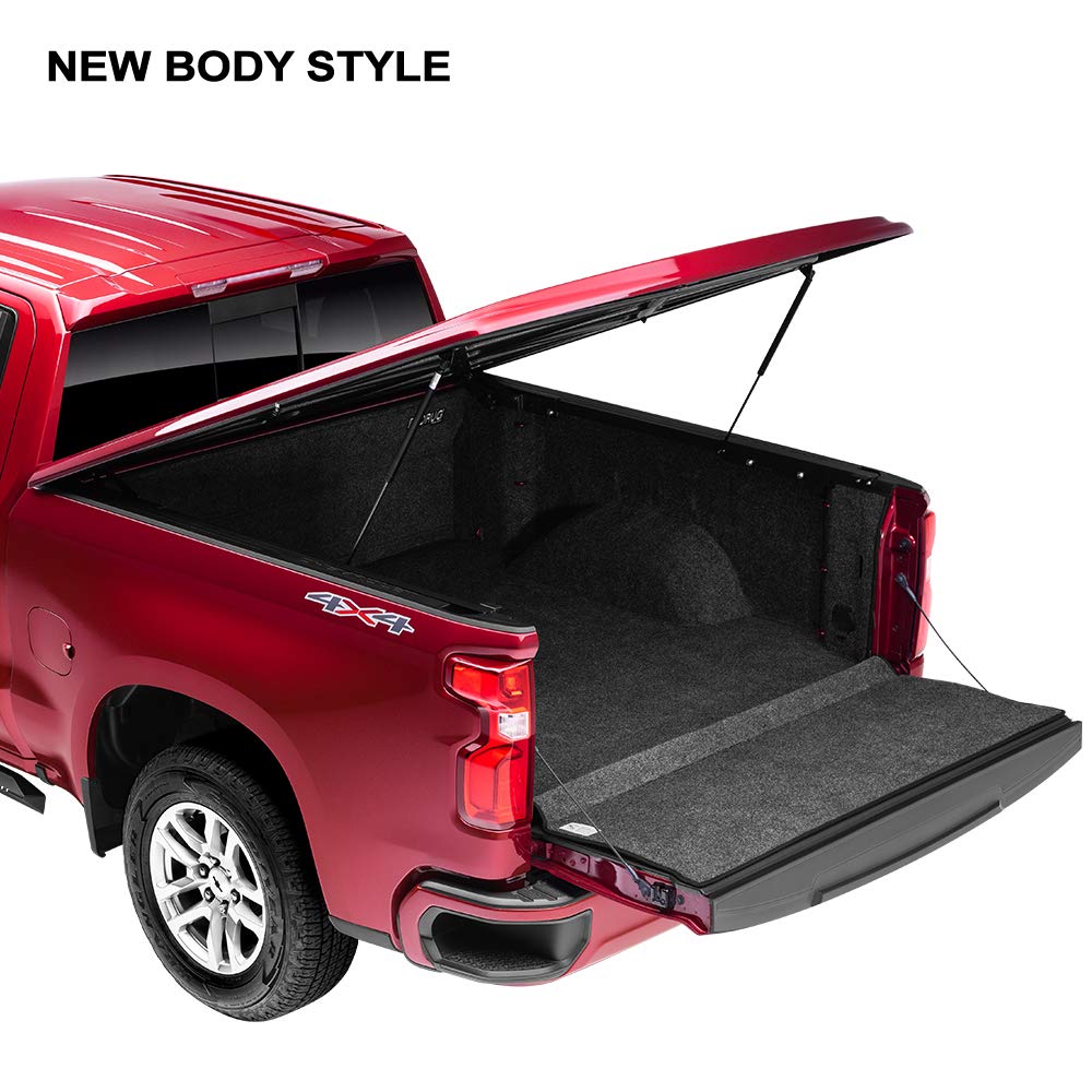 RealTruck UnderCover Lux One-Piece Truck Bed Tonneau Cover | UC1176L-GA0 | Fits 2019 - 2023 Chevy Silverado 1500 GA0(WA619D) - North Sky Blue Metallic (does not fit Carbon Bed) 5' 10" Bed (69.9")