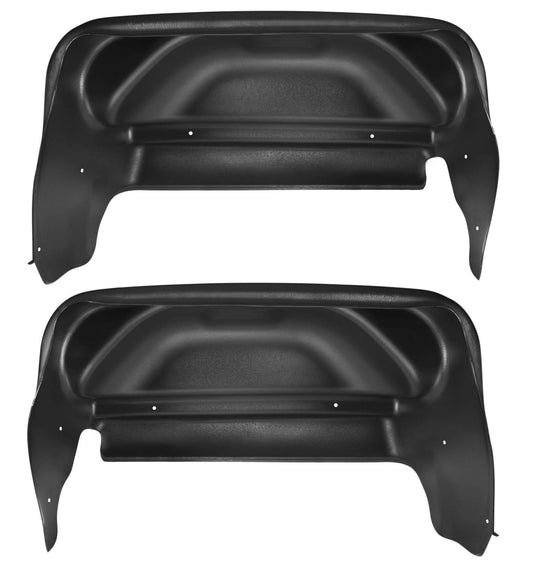 Husky Liners - Rear Wheel Well Guards | 2014 - 2018 GMC Sierra 1500, 2019 GMC Sierra 1500 Limited, 15-19 Sierra 2500/3500 HD - SINGLE REAR WHEELS - Black, 2 Pc. | 79031