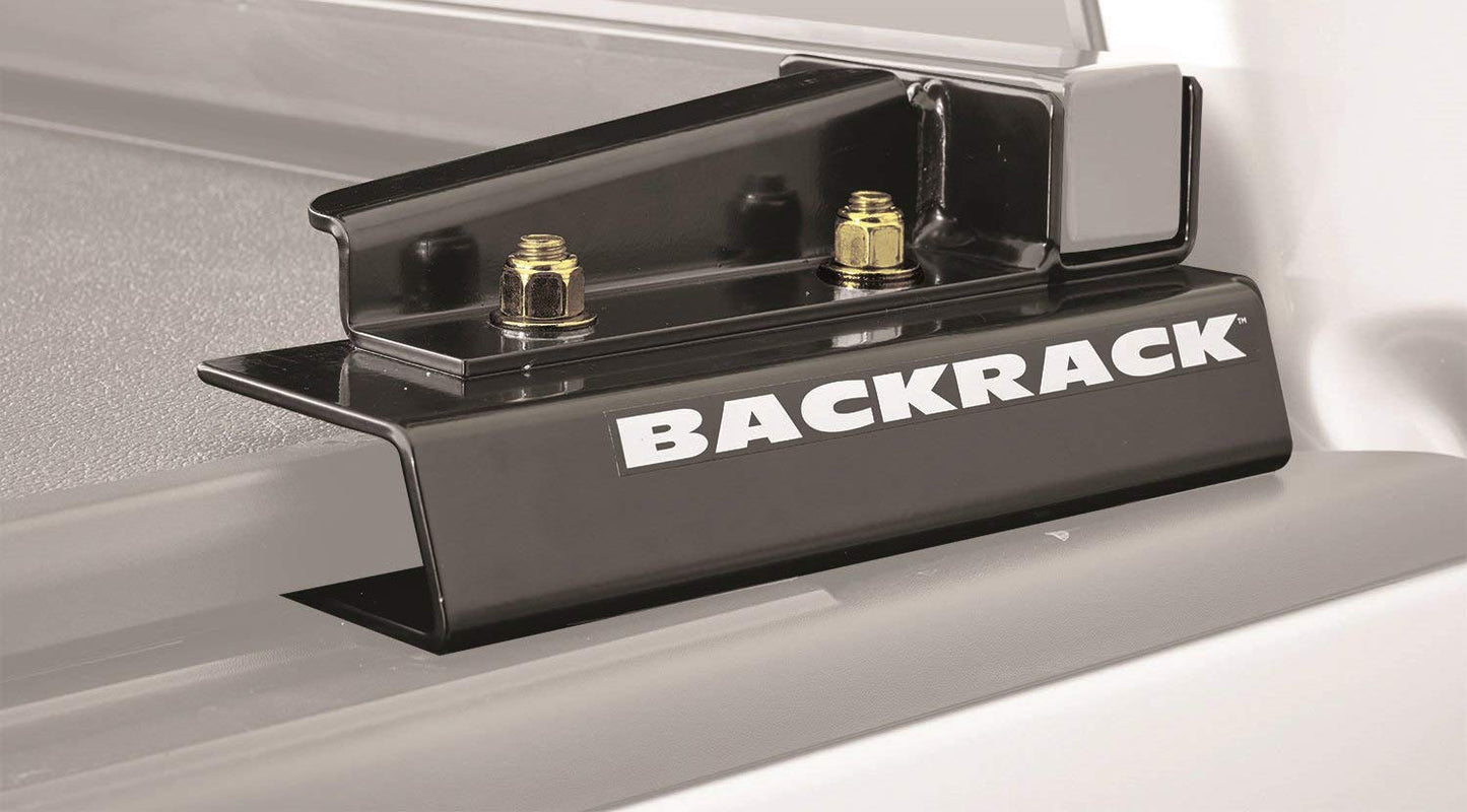 RealTruck BACKRACK Hardware Kit for use w/Wide-Top Tonneau, Black, No Drill | 50327 | Fits 2016-2023 Toyota Tacoma; 2005-2015 Toyota Tacoma w/Utility Track System