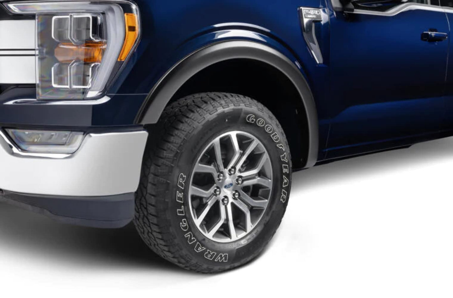 Bushwacker OE Style Factory Front & Rear Fender Flares | 4-Piece Set, Black, Smooth Finish | 20962-02 | Fits 2021-2024 Ford F-150 (Excludes Lightning)