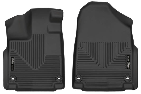 Husky Liners Weatherbeater Floor Mats | Fits 2018 - 2024 Honda Odyssey | Front Row, 2-pc Black - 18801