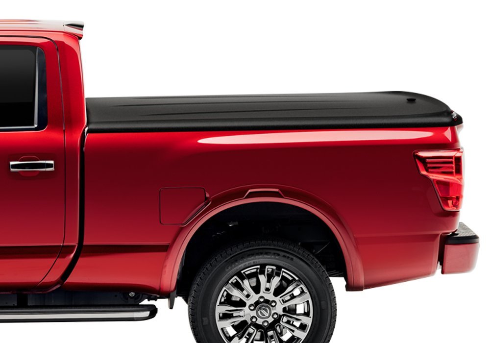 UnderCover SE One-Piece Truck Bed Tonneau Cover | UC5076 | Fits 2016 - 2022 Nissan Titan 5' 7" Bed (67")