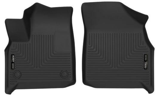 Husky Liners X-act Contour Floor Mats | Fits 2018 - 2024 Buick Enclave & Chevrolet Traverse (2024 Limited Only) | Front Row, 2-pc Black - 52931