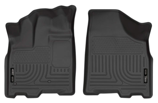 Husky Liners Weatherbeater Floor Mats | Fits 2011 - 2020 Toyota Sienna (7 & 8 Passenger Models) | Front Row, 2-pc Black - 18851