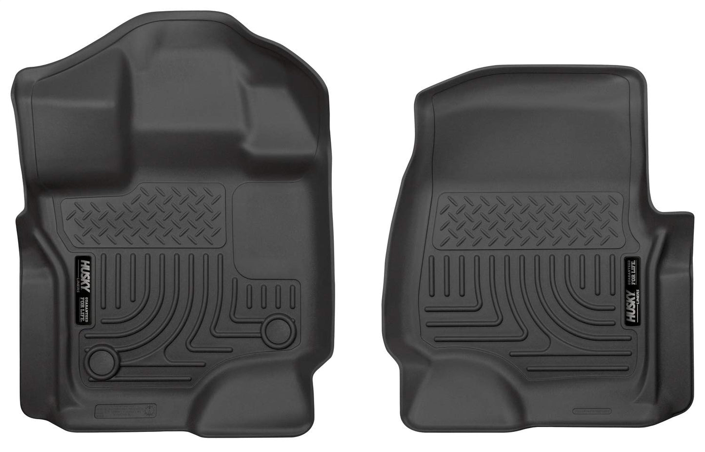 Husky Liners - Weatherbeater | Fits 2015 - 2024 Ford F-150 SuperCrew/SuperCab (Includes 22 - 24 Lightning Model) - Front Liners - Black, 2 pc. | 18361