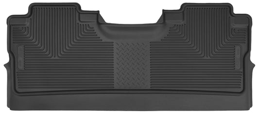 Husky Liners X-act Contour Floor Mats | Fits 2015 - 2024 Ford F-150 SuperCrew (Footwell Coverage) without Fold Flat Storage | 2nd Row, 1-pc Black - 53471