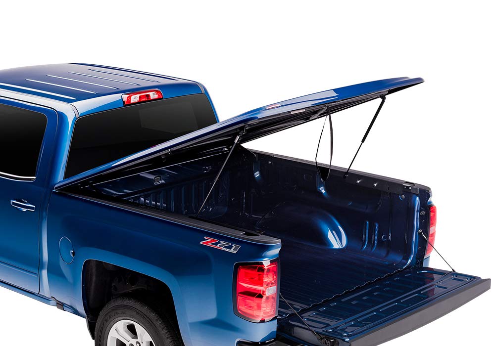 RealTruck UnderCover Lux One-Piece Truck Bed Tonneau Cover | UC1156L-G9K | Fits 2018 - 2022 Chevy/GMC Colorado/Canyon G9K(WA464C) - Satin Steel Gray 5' 2" Bed (61.7")