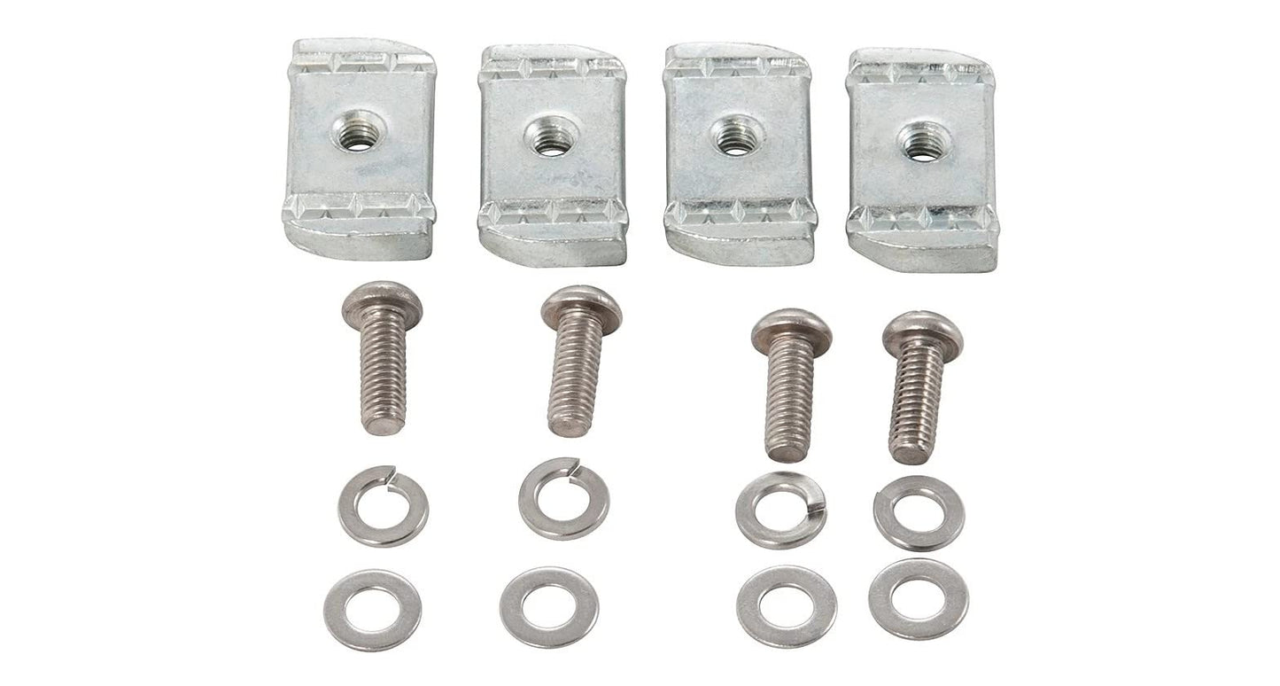 Rhino-Rack Hardware Fit Kit for Rotopax, Includes Four High Grade Steel Channel Nuts, Machine Screws, Washers, and Lock Washers (43203)