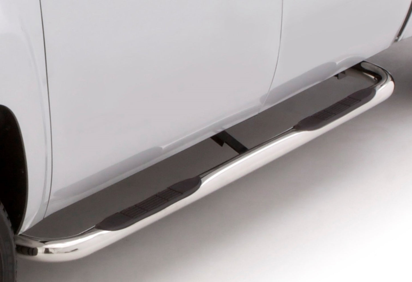 RealTruck Lund 22690910 Stainless Steel Polished 3" Round Bent Nerf Bars for 2019 Ford Ranger SuperCrew