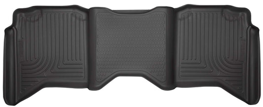 Husky Liners Weatherbeater Floor Mats | Fits 2019 - 2024 Ram 1500 (Classic Body), 2009 - 2018 Dodge Ram 1500, 2011 - 2018 Ram 2500, 3500 (Crew Cab) | 2nd Row, 1-pc Black - 19061