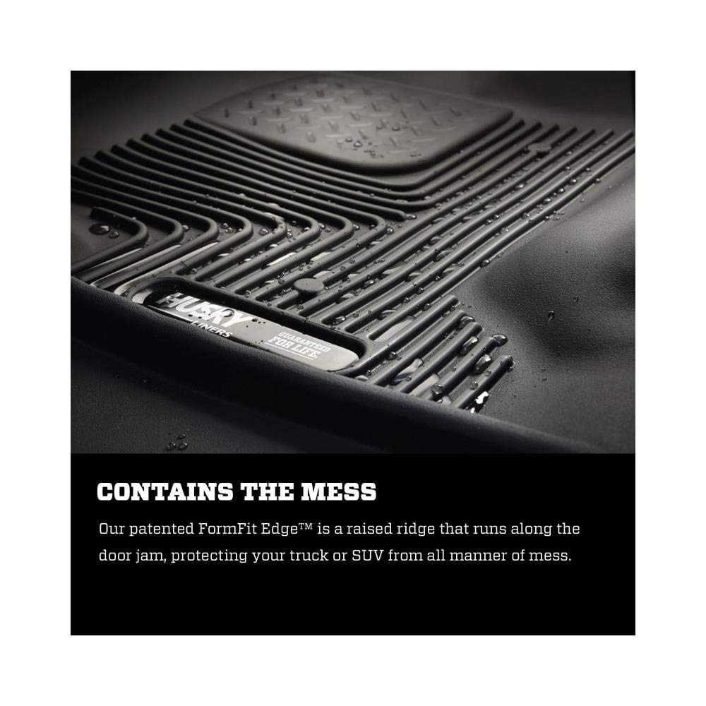 Husky Liners X-act Contour Floor Mats | Fits 2015 - 2020 Chevrolet Suburban, GMC Yukon XL, Cadillac Escalade ESV w/2nd Row Bench | 3rd Row, 1-pc Black - 53291