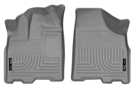 Husky Liners Weatherbeater Floor Mats | Fits 2011 - 2020 Toyota Sienna (7 & 8 Passenger Models) | Front Row, 2-pc Grey - 18852