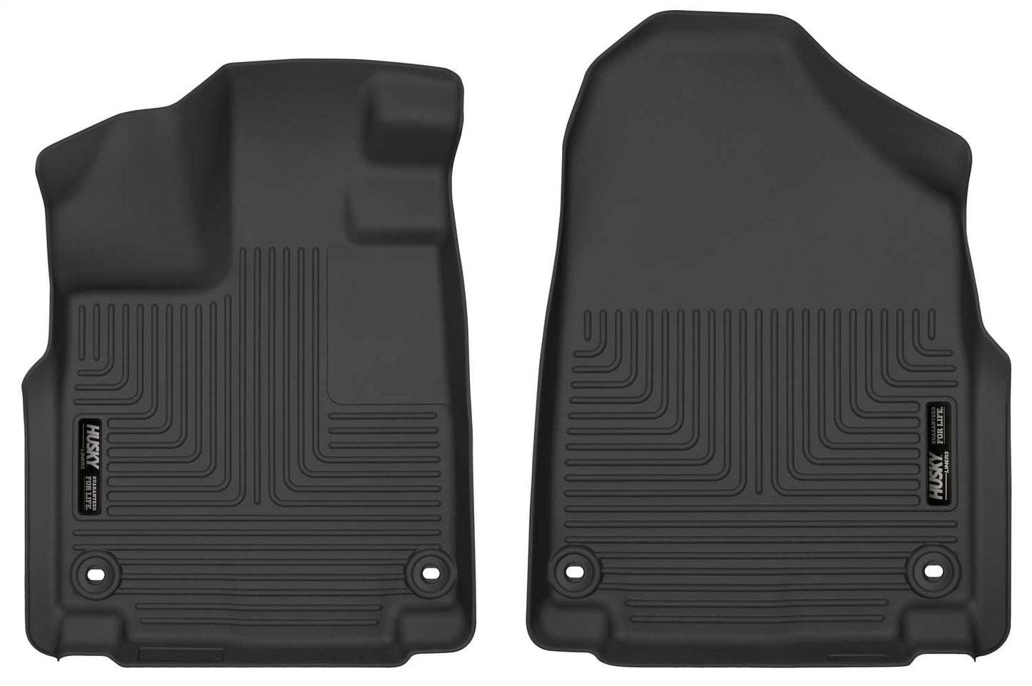 Husky Liners X-act Contour Floor Mats | Fits 2018 - 2024 Honda Odyssey | Front Row, 2-pc Black - 52971