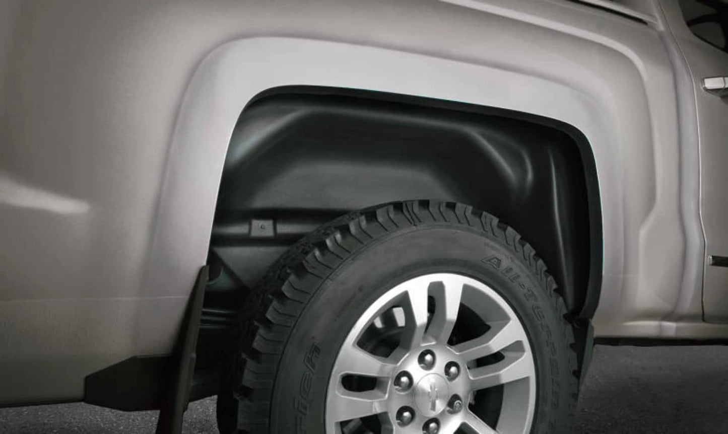 Husky Liners — Rear Wheel Well Guards | Fits 2019 - 2024 Chevrolet Silverado 1500 (Excludes ZR2, LT & Custom Trail Boss), 2 pc. | 79061, Black