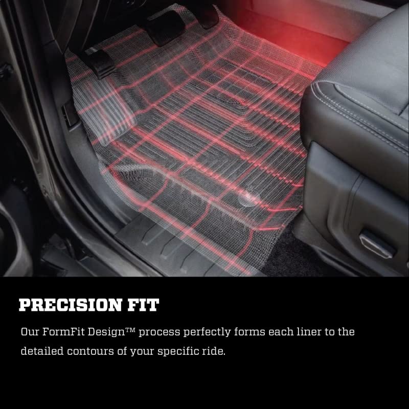 Husky Liners X-act Contour Floor Mats | Fits 2020 - 2024 Hyundai Venue | 2nd Row, 1-pc Black - 51281