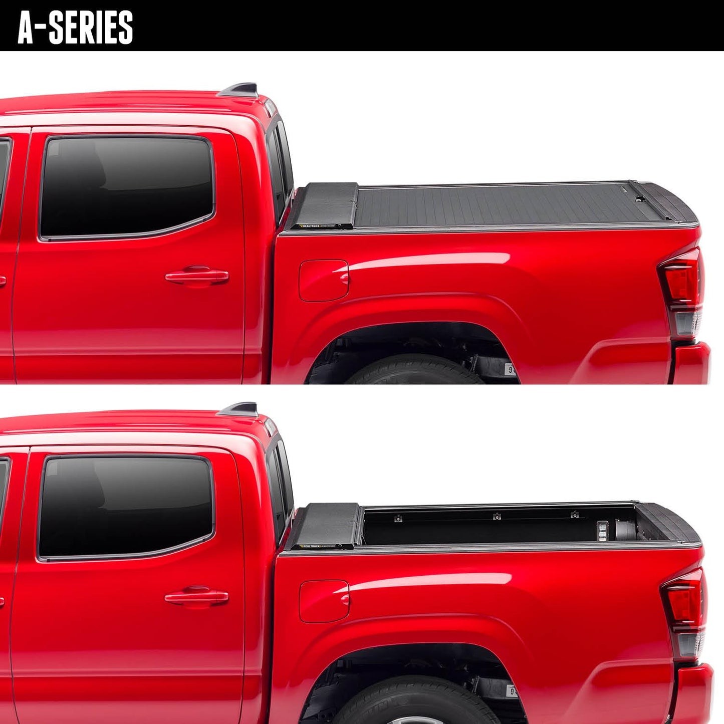 RealTruck Roll-N-Lock A-Series Retractable Truck Bed Tonneau Cover | BT530A | Fits 2016-2023 Toyota Tacoma (w/o OE track system or Trail Edition) 5' 1" Bed (60.5")