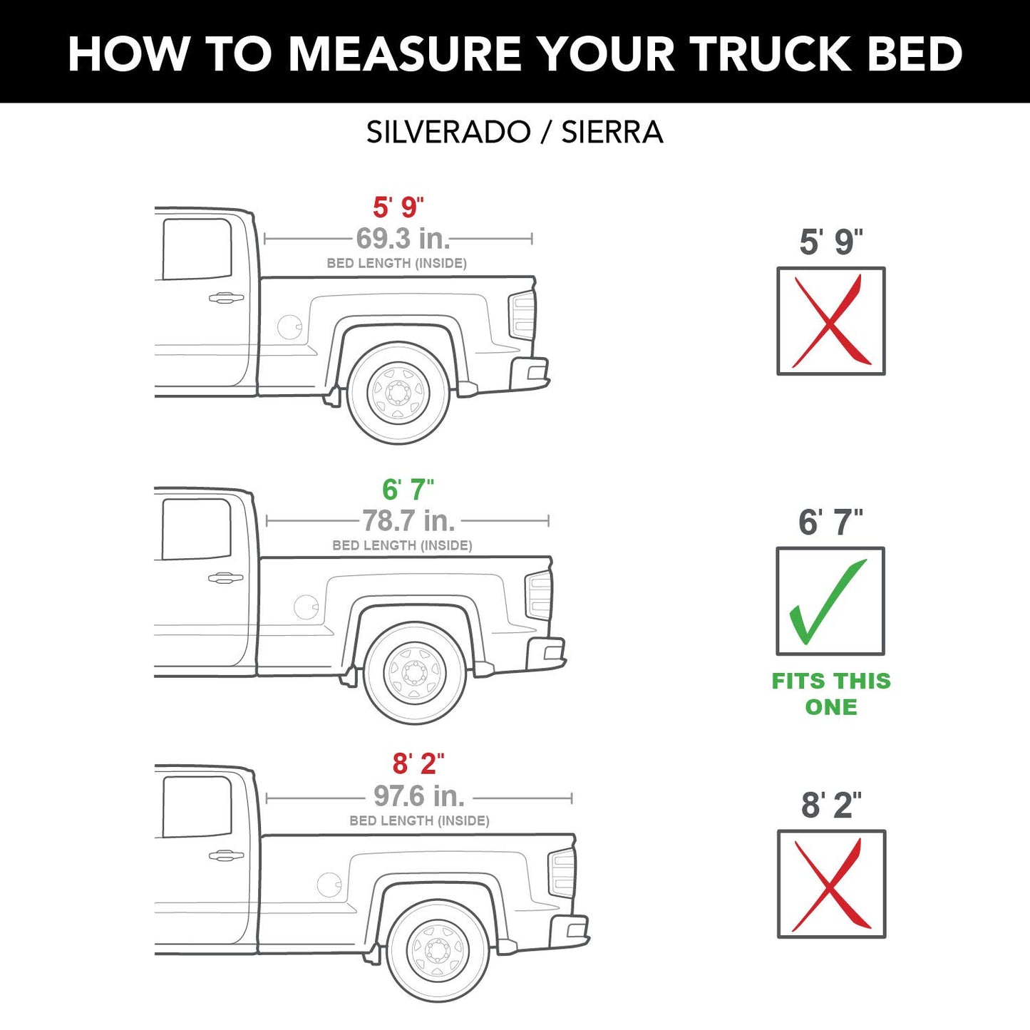 UnderCover Ultra Flex Hard Folding Truck Bed Tonneau Cover | UX12008 | Fits 2007-2013 Chevy/GMC Silverado/Sierra 1500 w/o bed caps 6' 7" Bed (78.7")